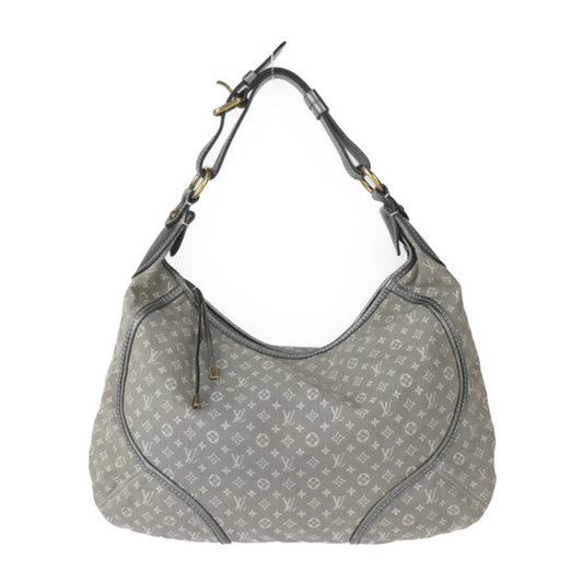 Louis Vuitton Manon, Grey, Leather, handbag