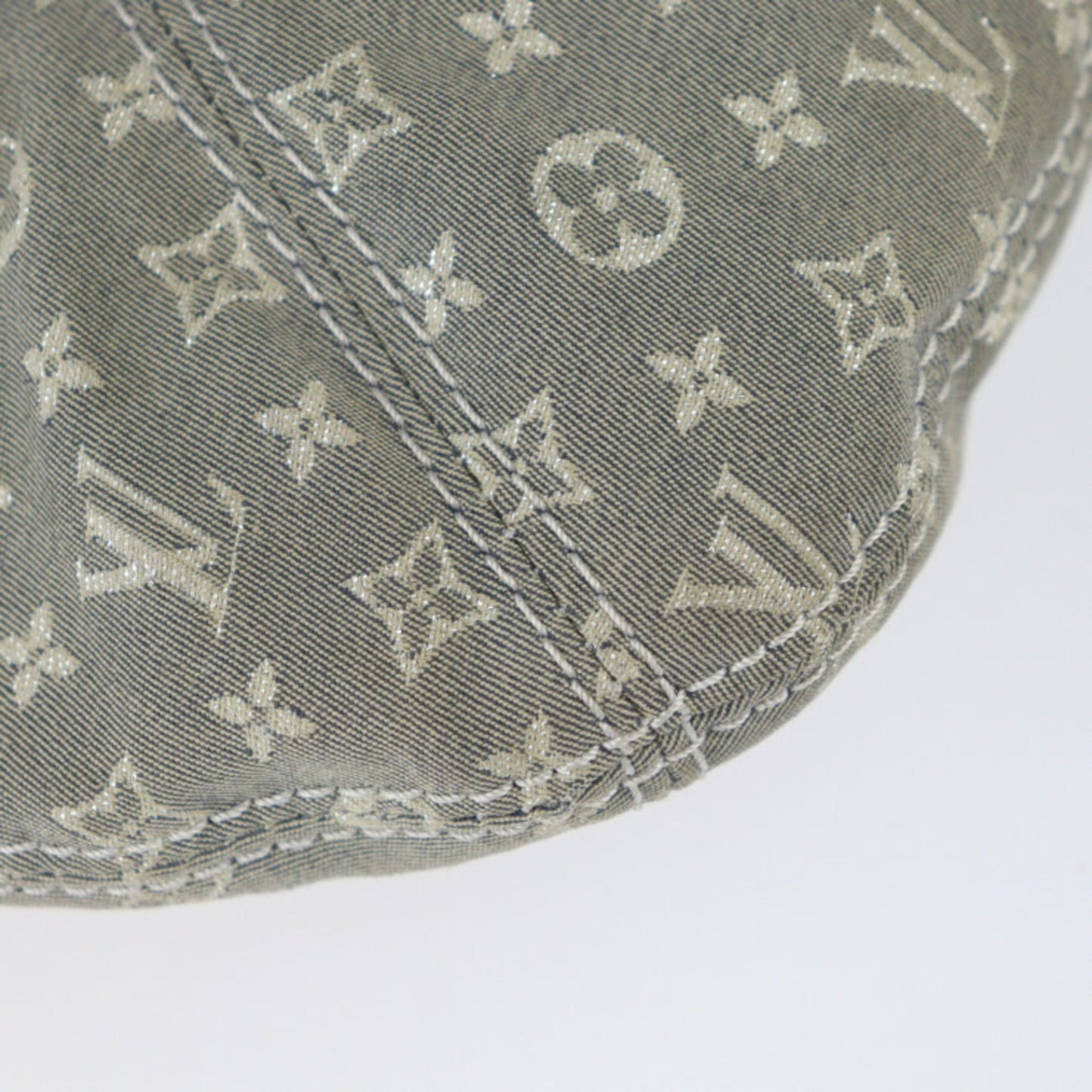 Louis Vuitton Manon, Grey, Leather, handbag