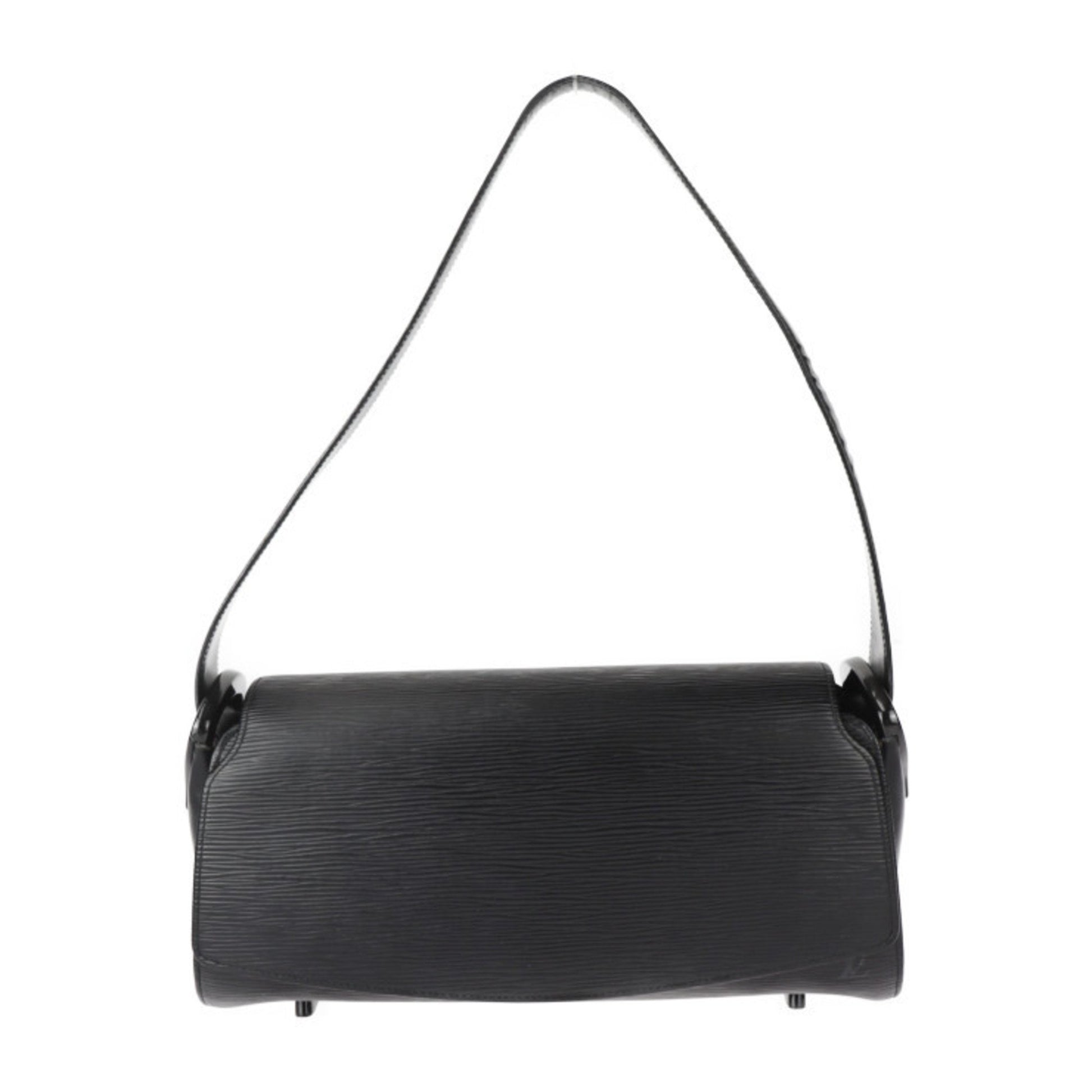 Louis Vuitton Nocturne, Black, Leather, clutch