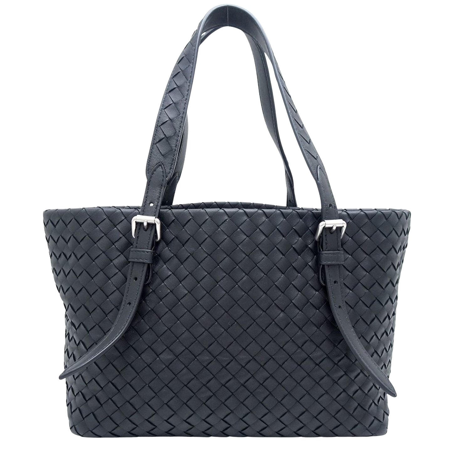 Bottega Veneta, Black, Leather, tote