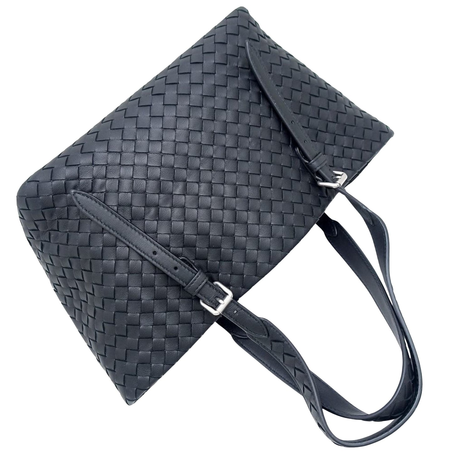 Bottega Veneta, Black, Leather, tote