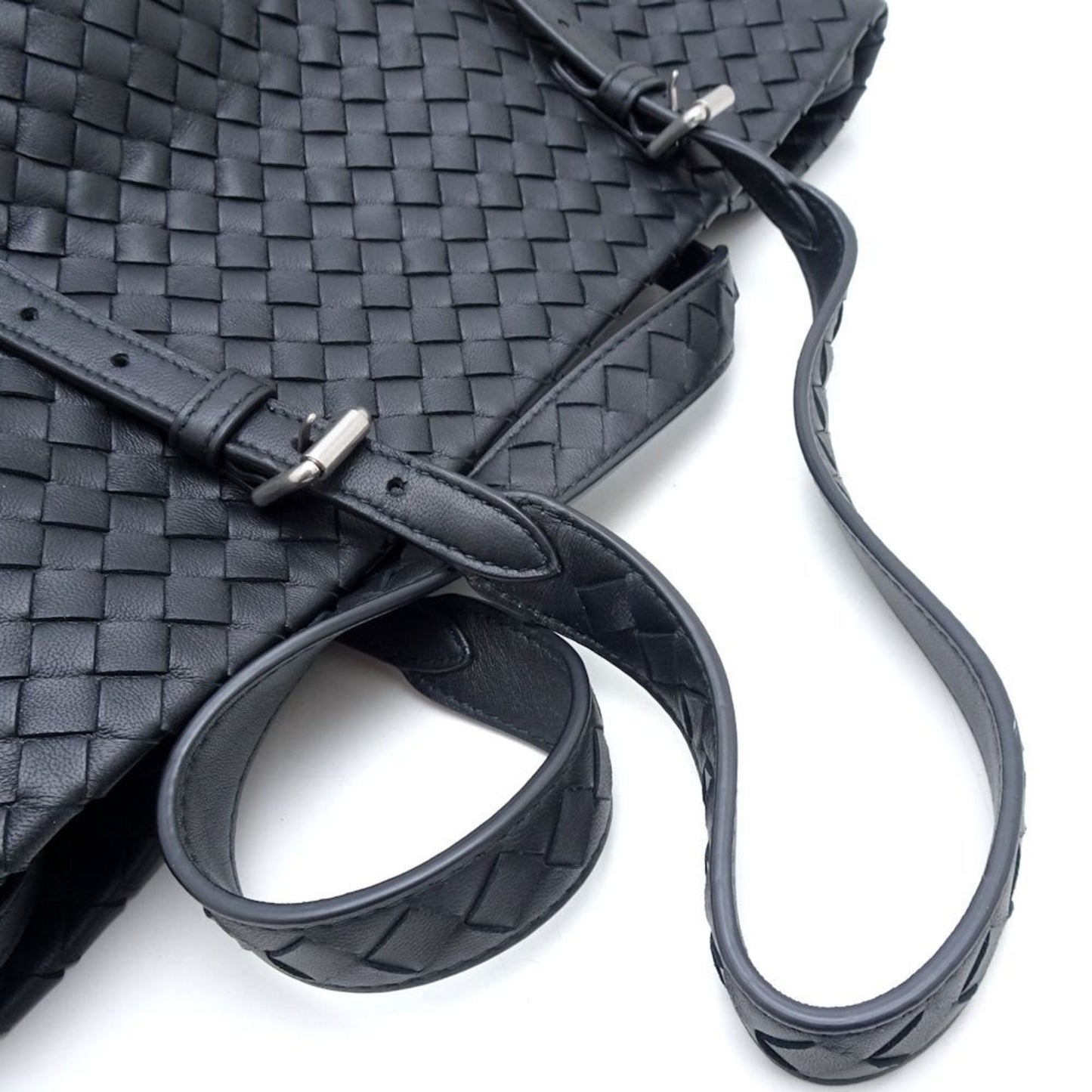 Bottega Veneta, Black, Leather, tote