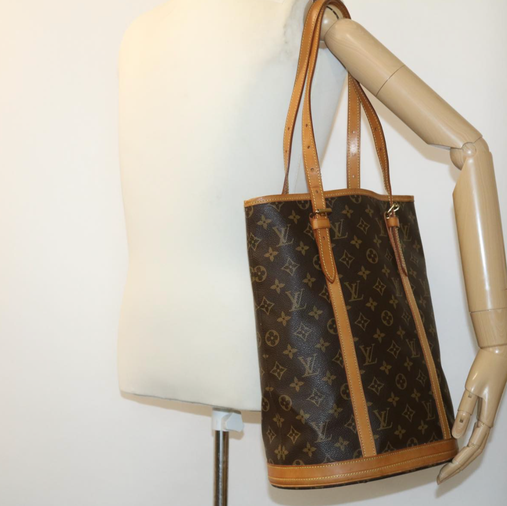 Louis Vuitton Neverfull Pochette Monogram Canvas, BROWN, CANVAS, Tote bag
