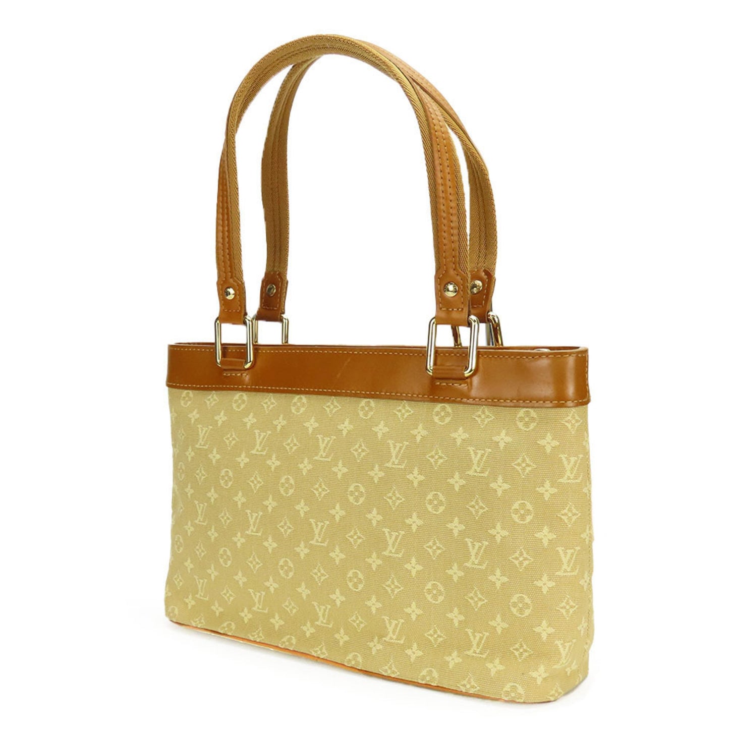 Louis Vuitton Lucille, Beige, Canvas, handbag