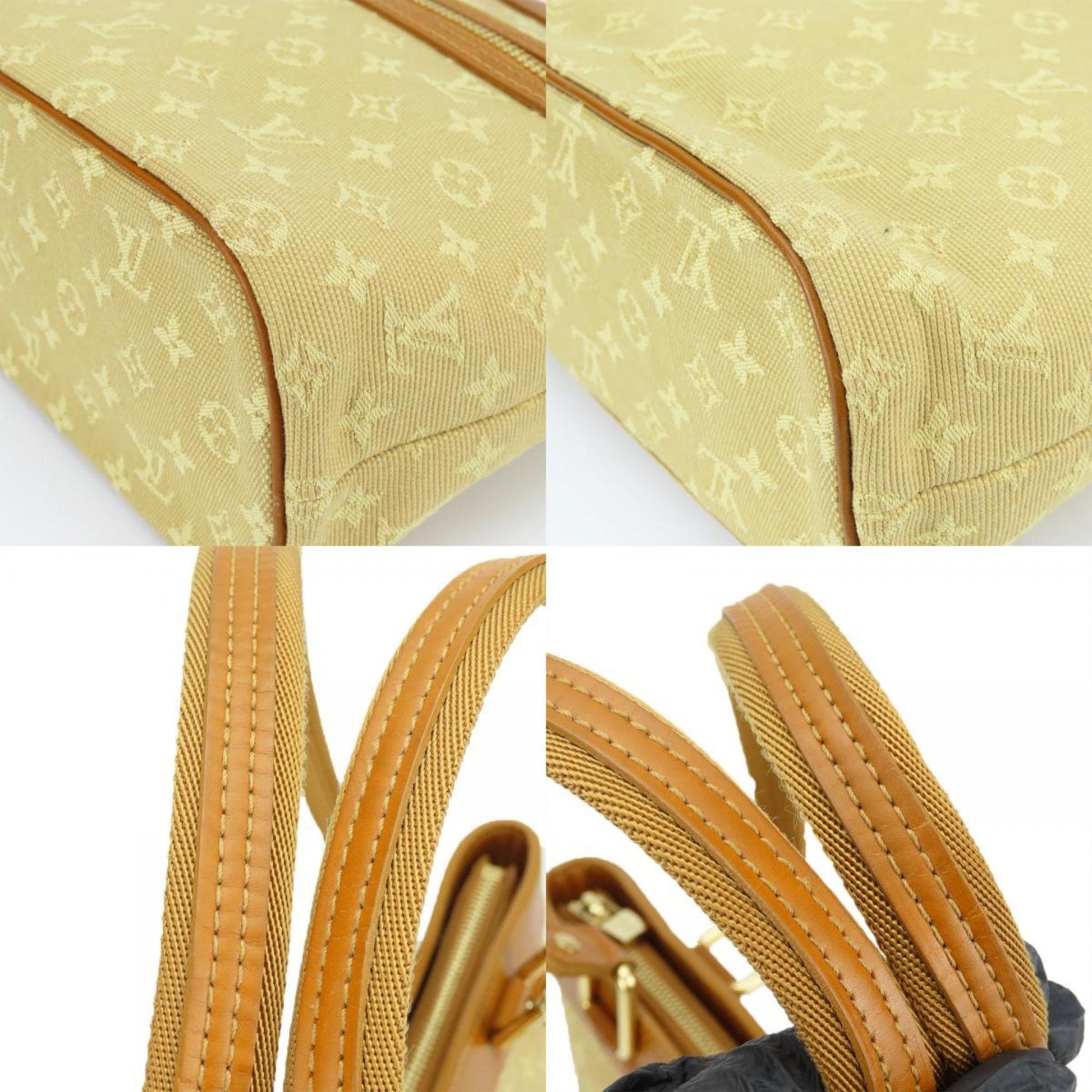 Louis Vuitton Lucille, Beige, Canvas, handbag