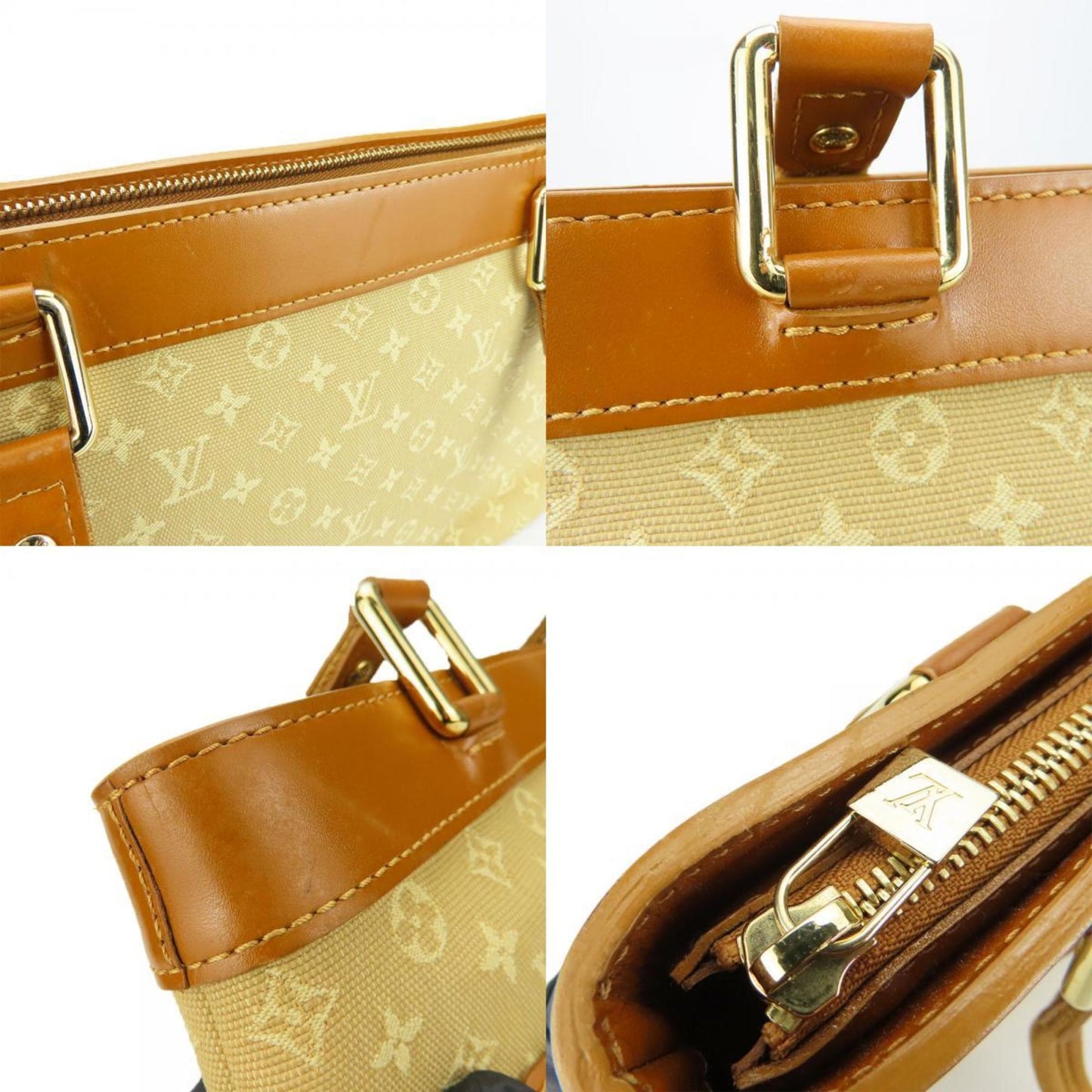 Louis Vuitton Lucille, Beige, Canvas, handbag