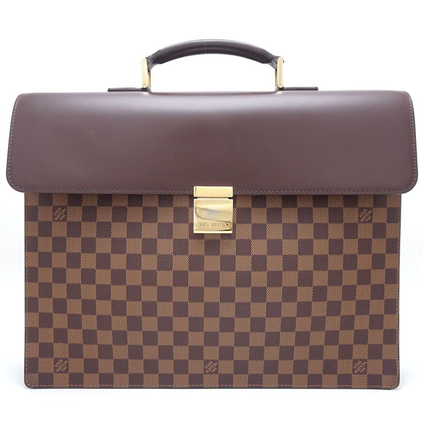 Louis Vuitton Altona, Brown, Canvas, briefcase