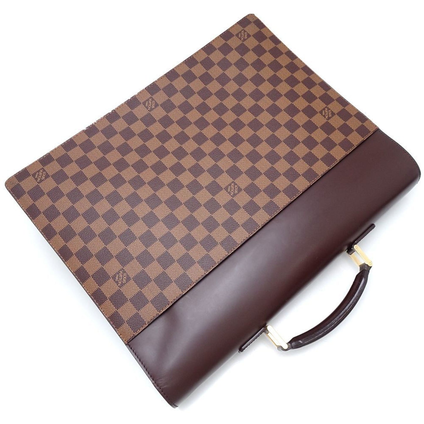 Louis Vuitton Altona, Brown, Canvas, briefcase