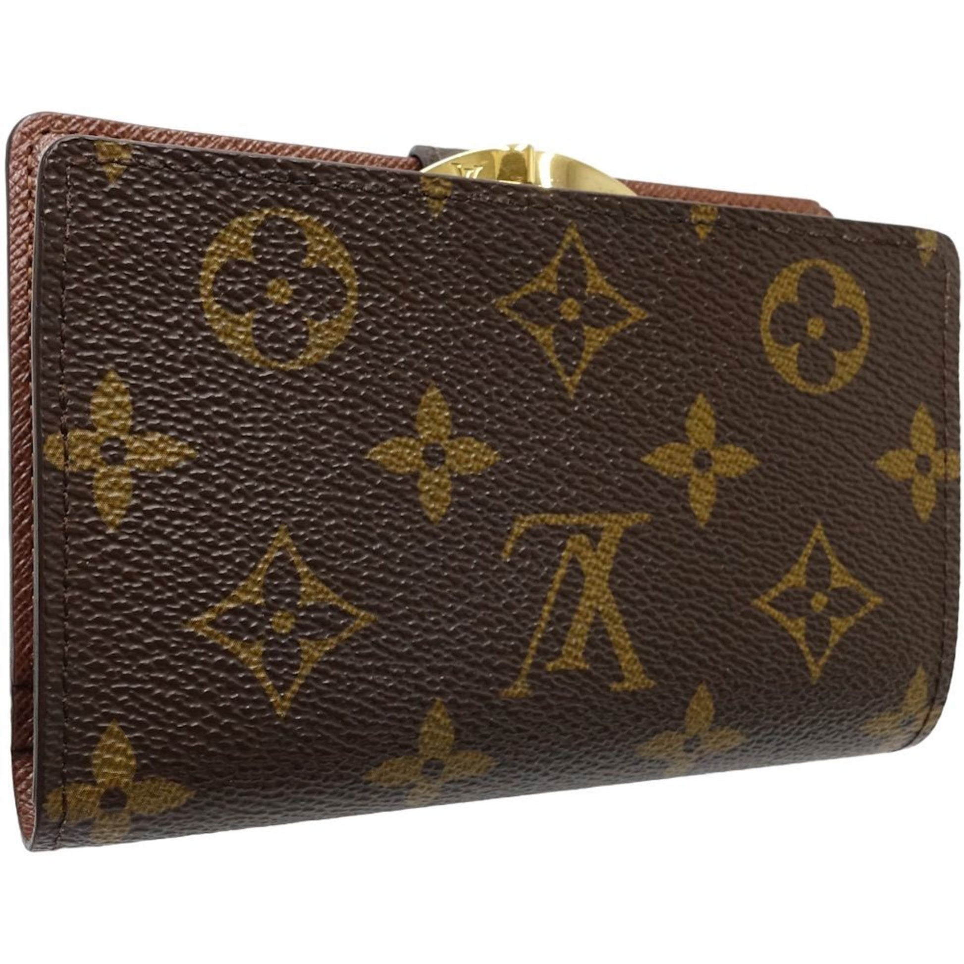 Louis Vuitton Viennois, Brown, Canvas, wallet