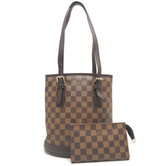 Louis Vuitton Marais, Brown, Canvas, tote