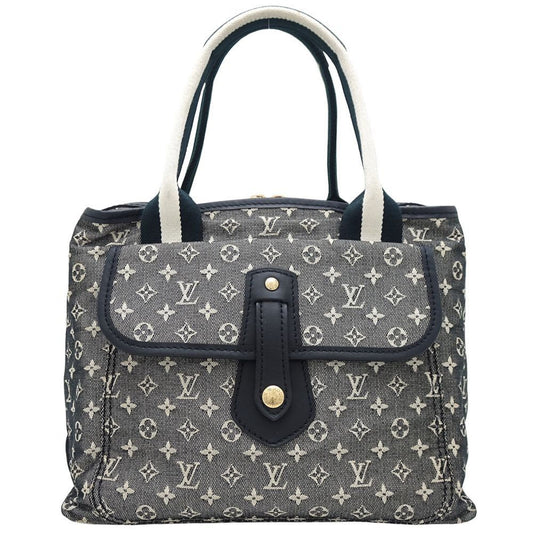 Louis Vuitton Marie, Black, Canvas, handbag