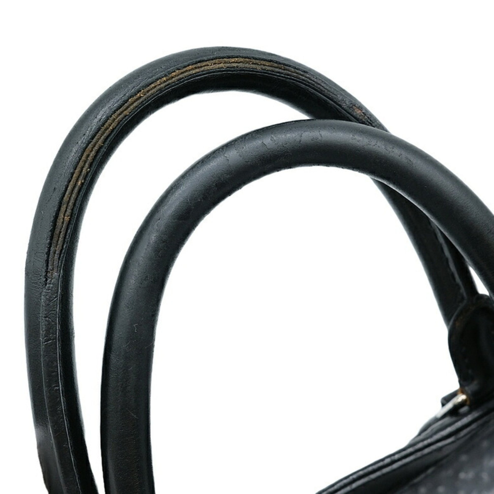 Louis Vuitton, Black, Leather, tote