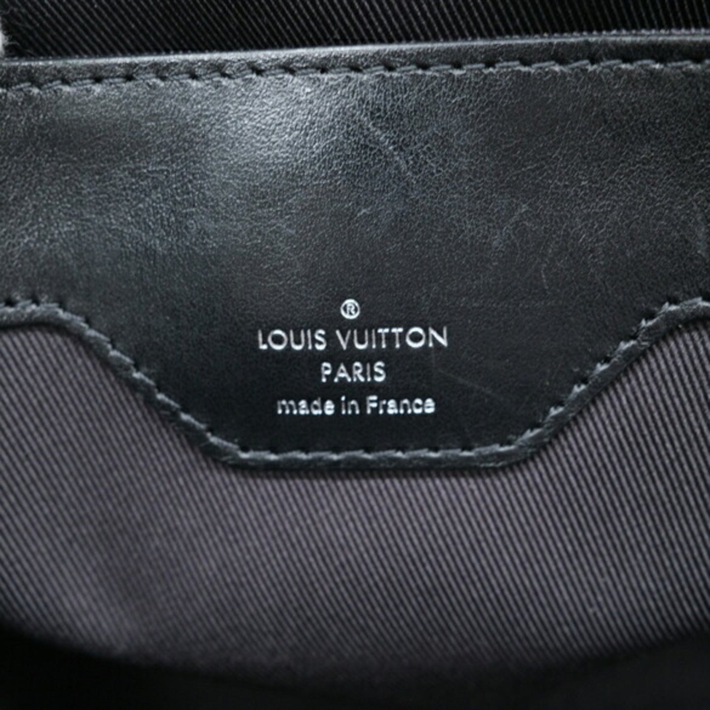 Louis Vuitton, Black, Leather, tote