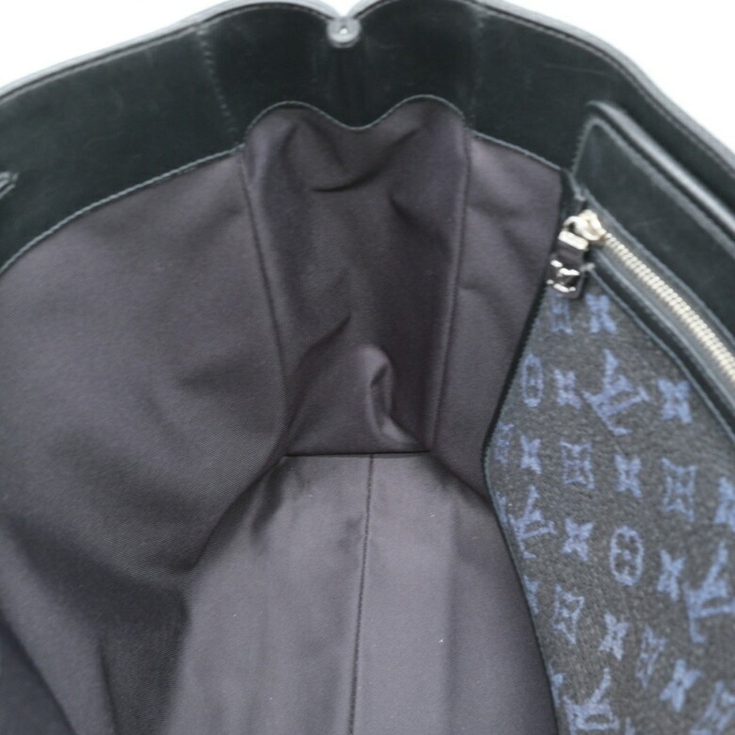 Louis Vuitton, Black, Leather, tote