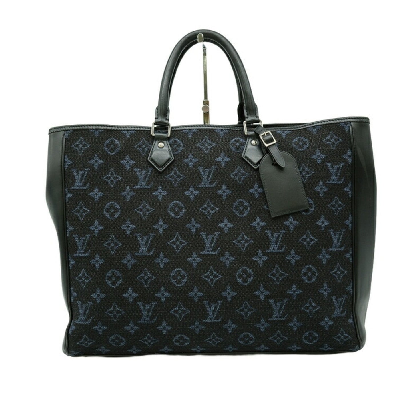 Louis Vuitton, Black, Leather, tote