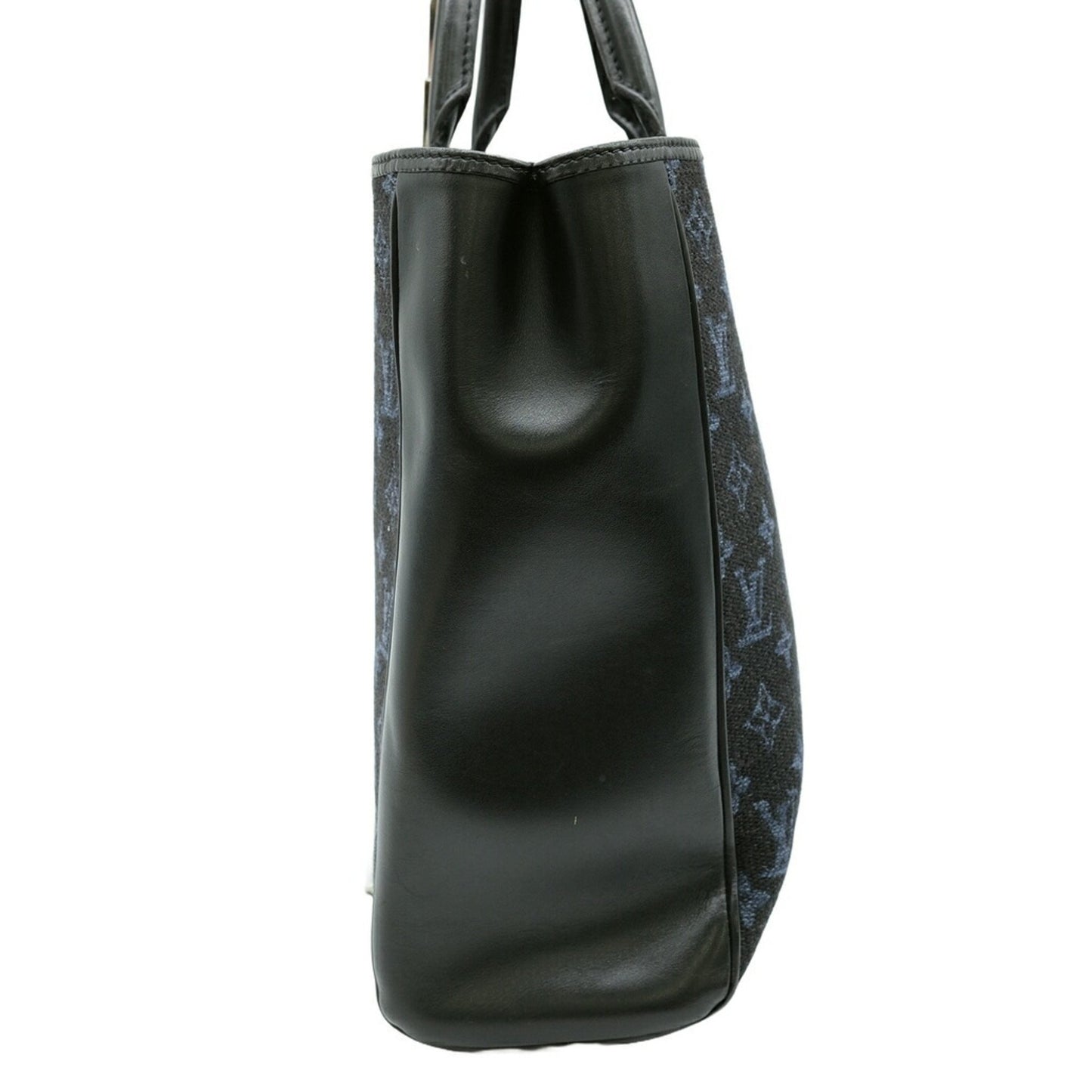 Louis Vuitton, Black, Leather, tote