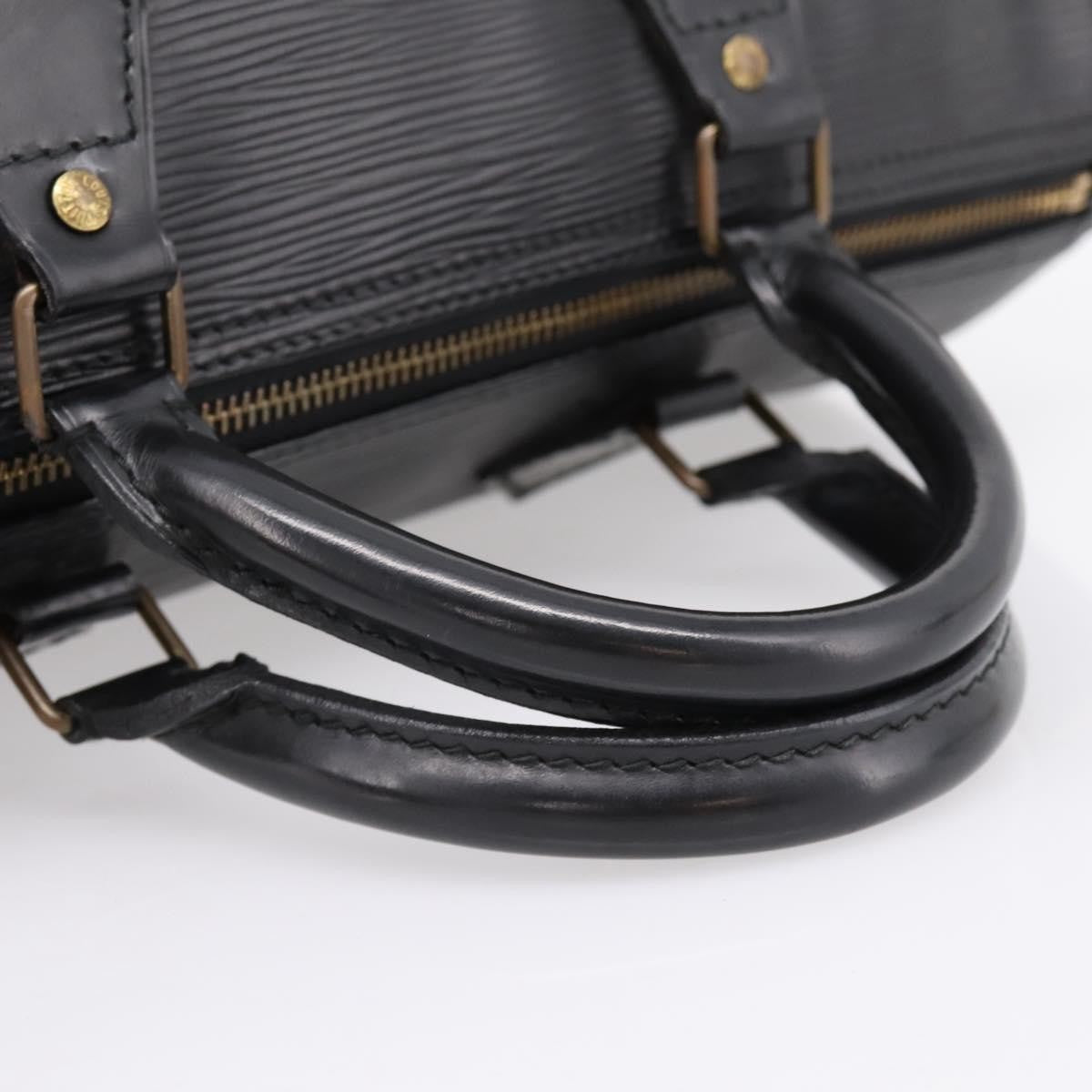 Louis Vuitton Speedy Epi, Black, Leather, Handbag