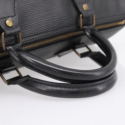 Louis Vuitton Speedy Epi, Black, Leather, Handbag