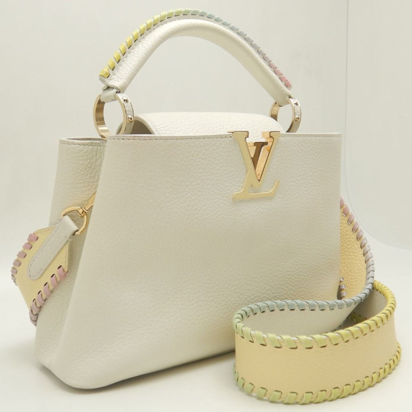 Louis Vuitton, Gold, Leather, handbag