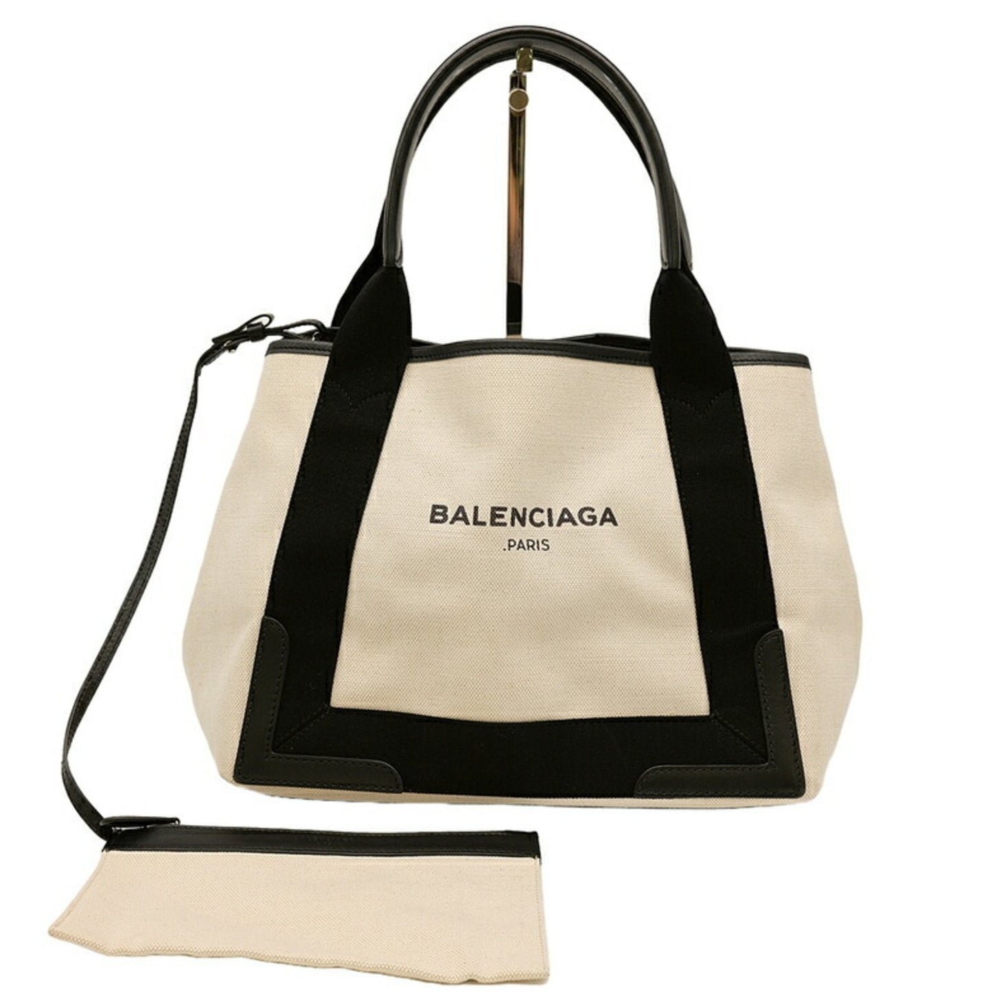 Balenciaga Navy, Black, Canvas, tote