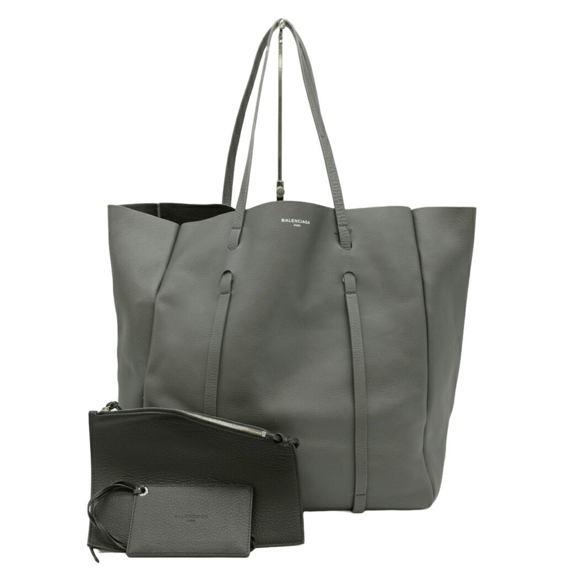 Balenciaga Everyday, Khaki, Leather, tote