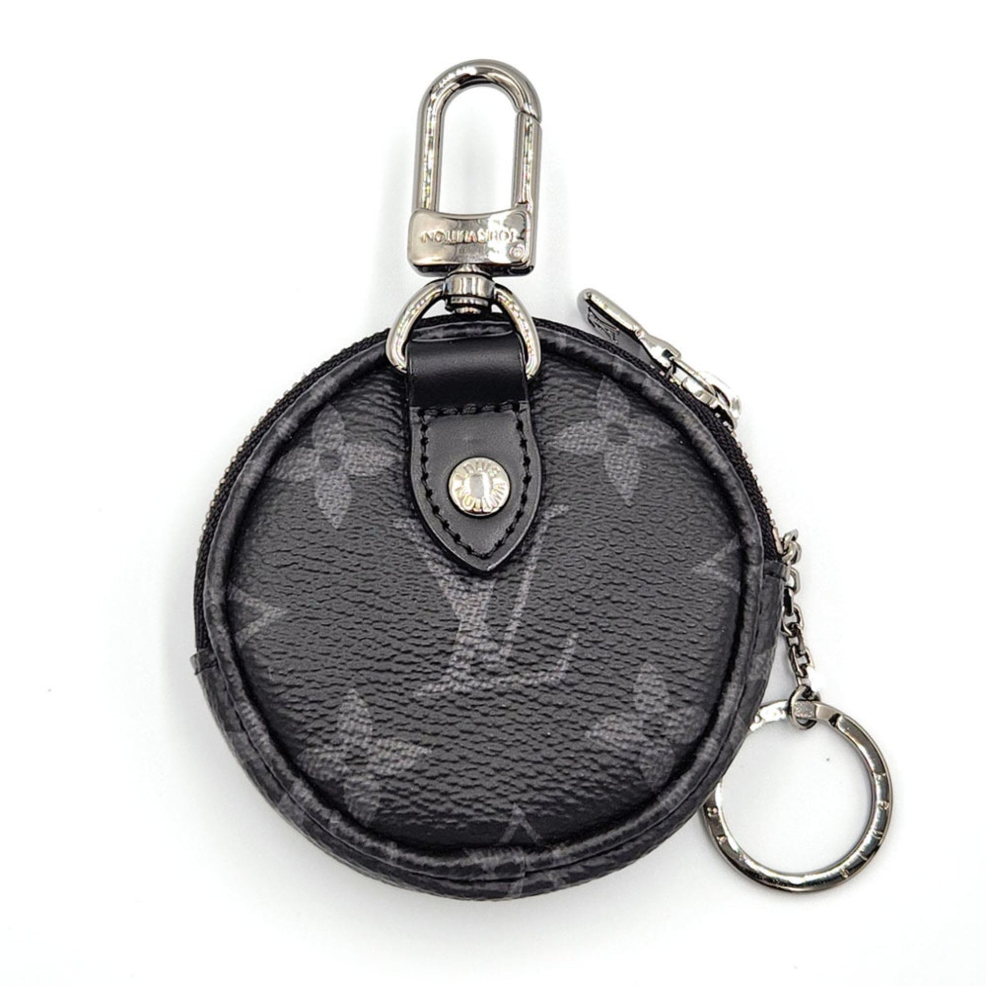 Louis Vuitton Eclipse, Black, Leather, wallet