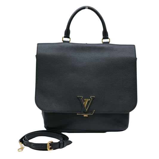 Louis Vuitton Volta, Black, Leather, handbag