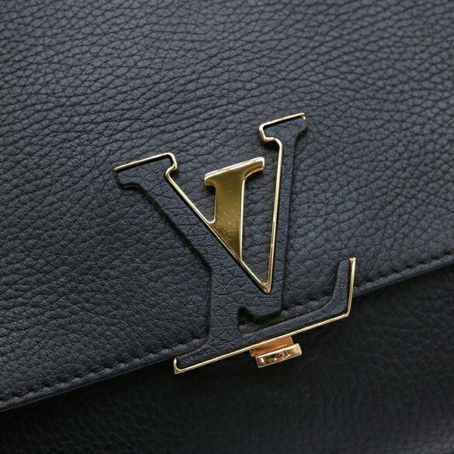 Louis Vuitton Volta, Black, Leather, handbag