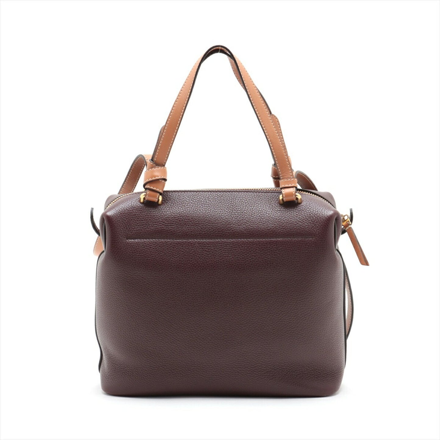 Céline Soft Cube, Brown, Leather, tote