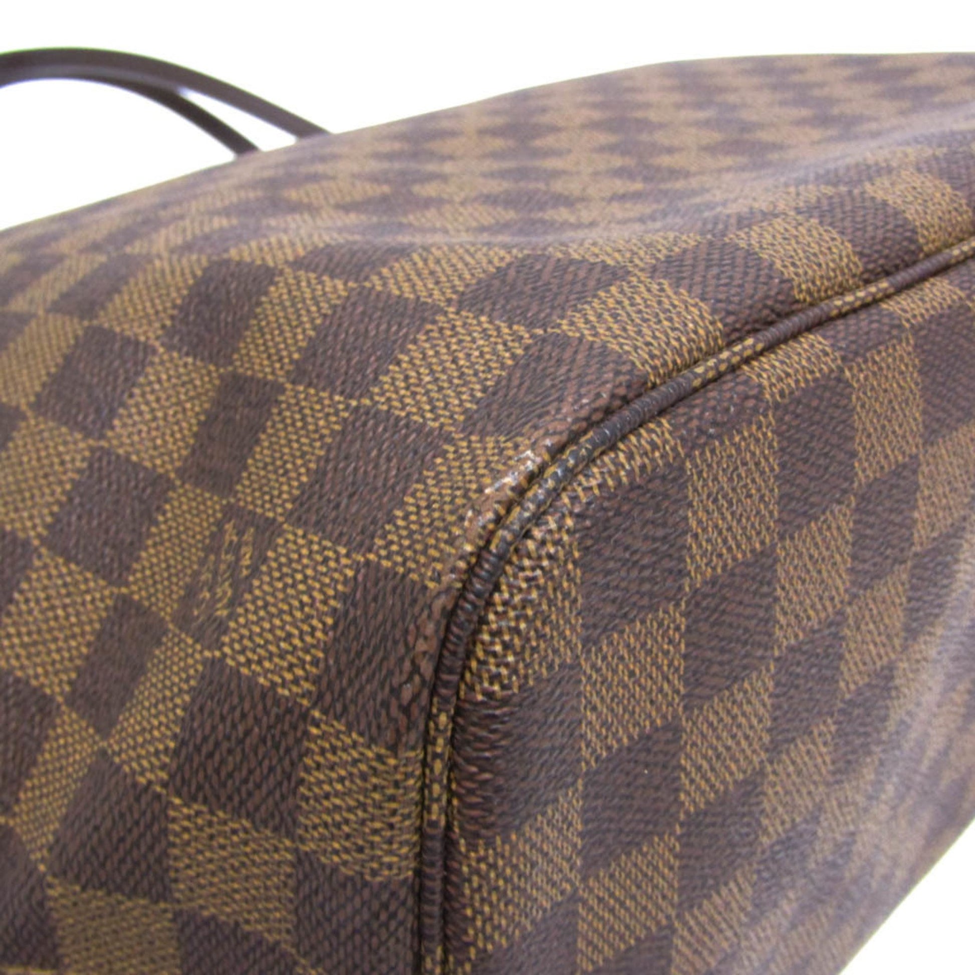 Louis Vuitton Neverfull MM, Brown, Canvas, tote