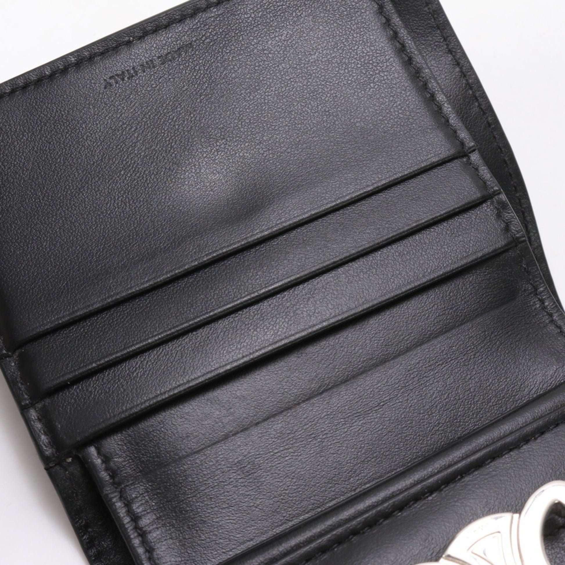 Céline, Black, Leather, wallet