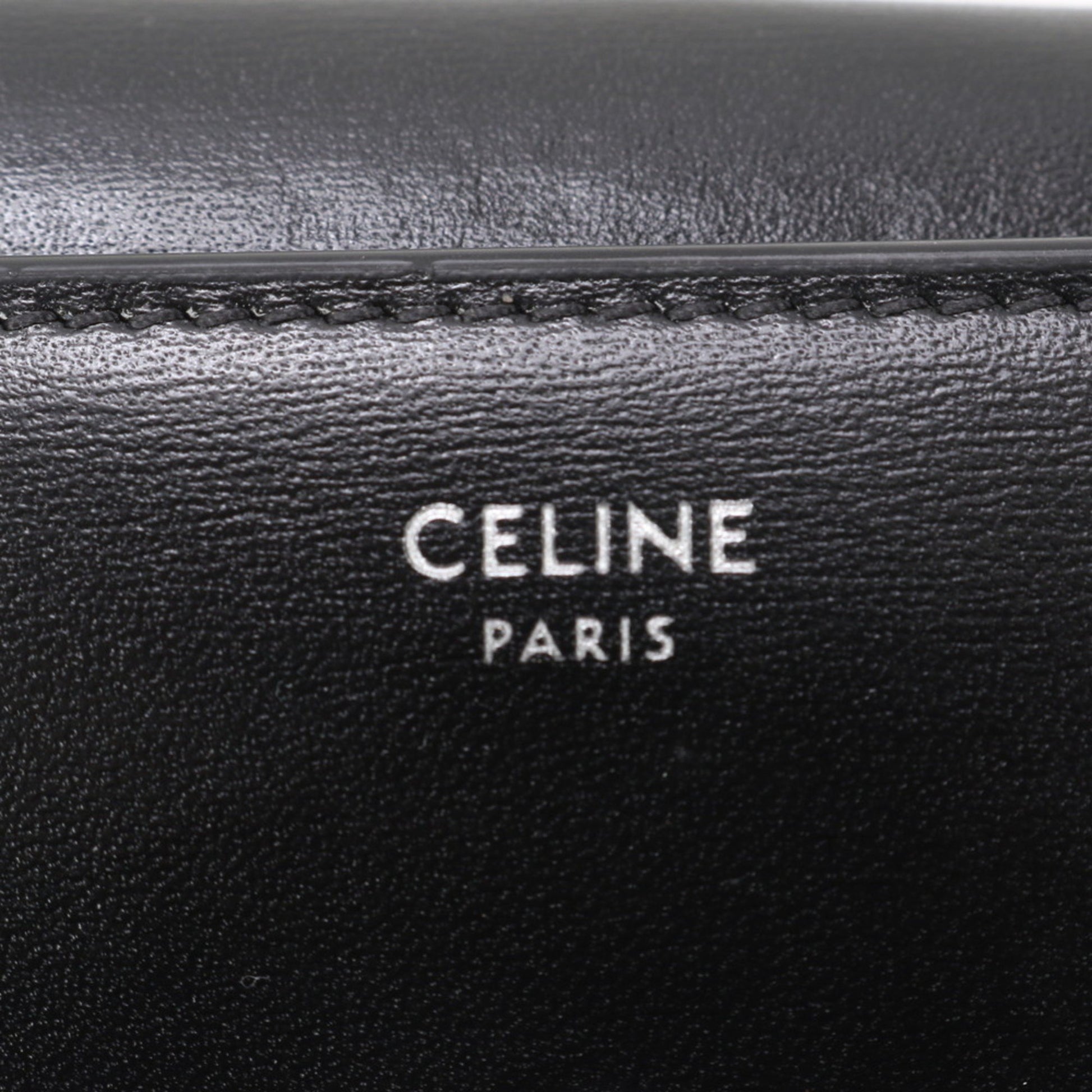 Céline, Black, Leather, wallet