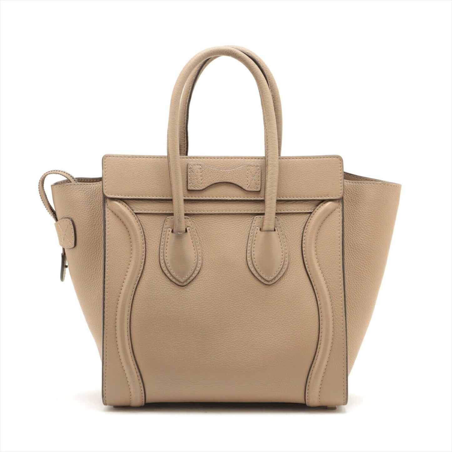 Céline Luggage, Beige, Leather, handbag