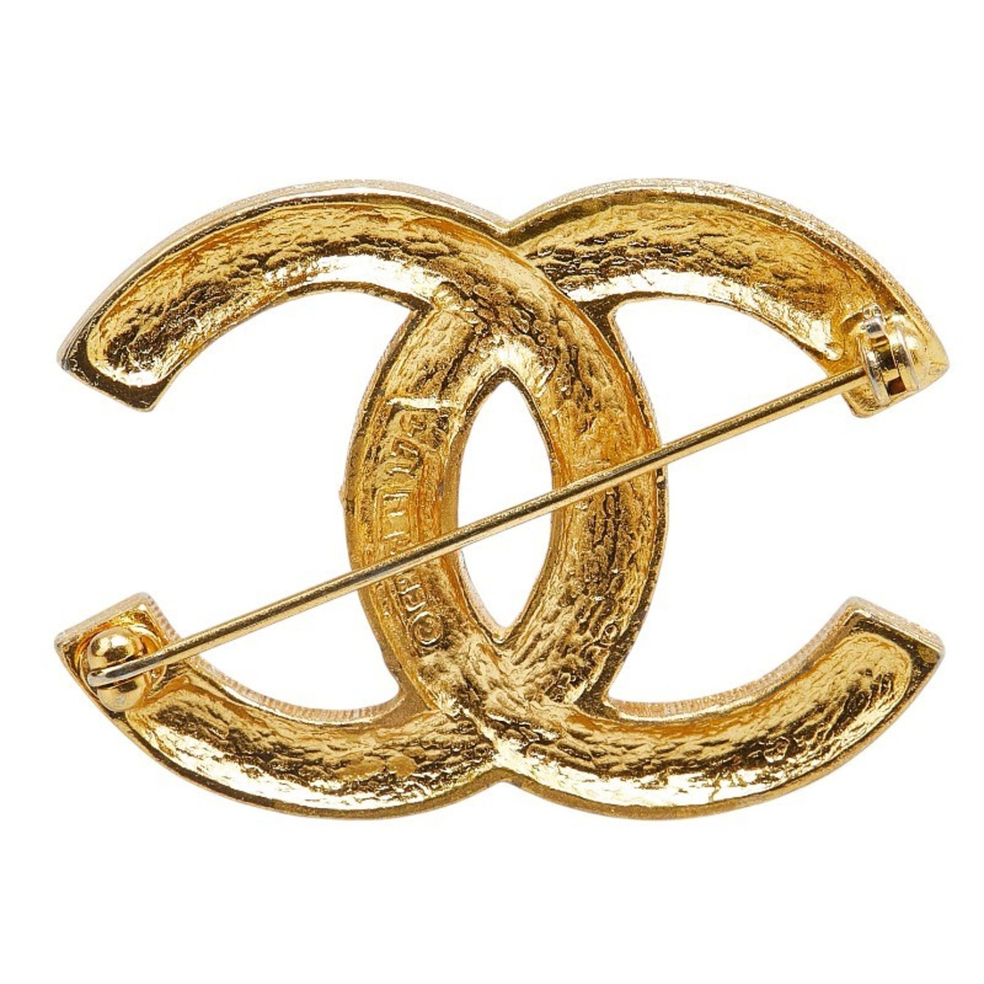 Chanel Coco Mark, Gold, Gold Plated, brooch