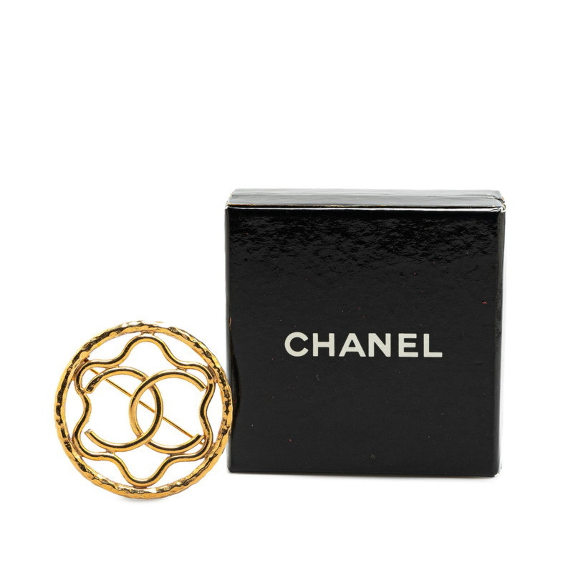 Chanel Coco Mark, Gold, Gold Plated, brooch