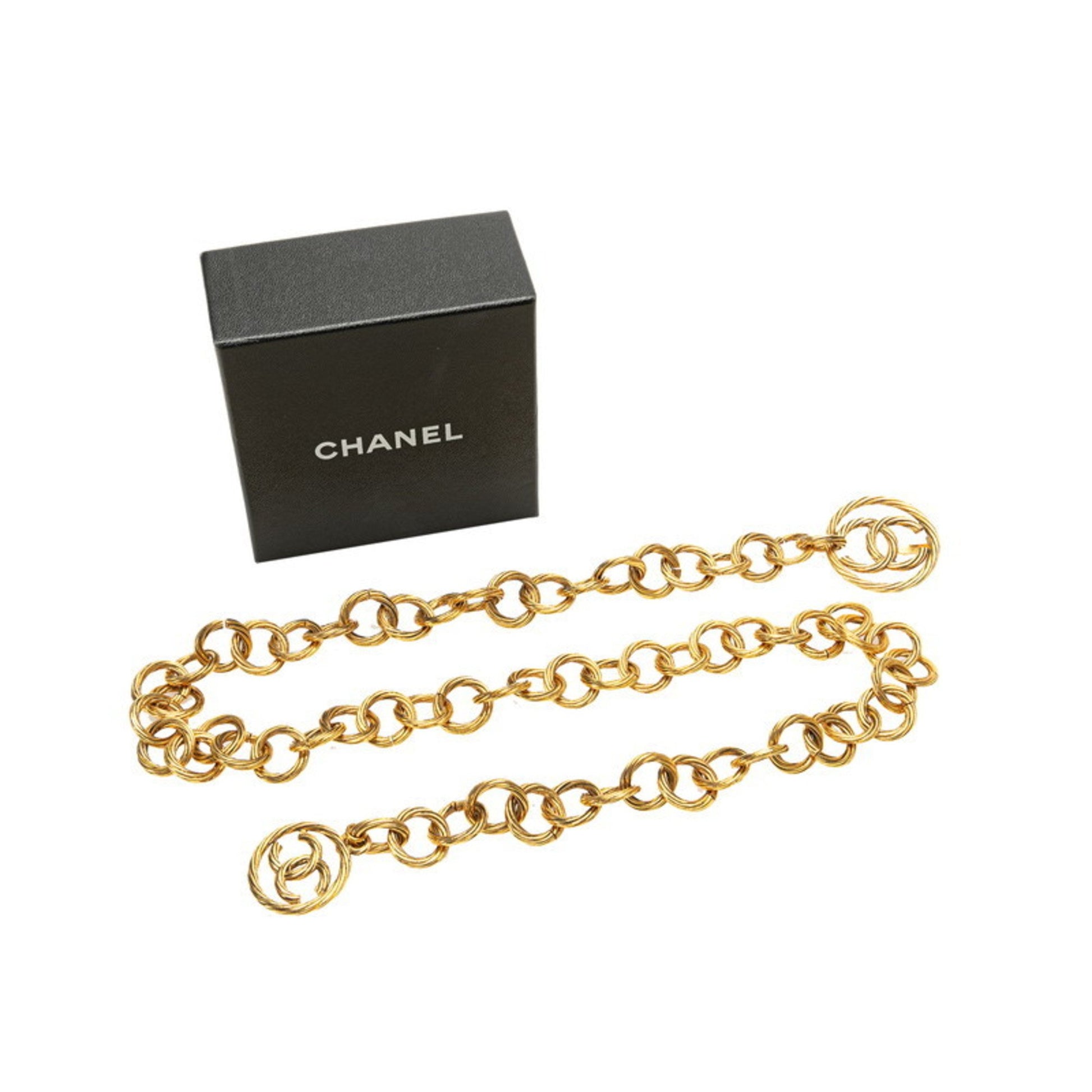 Chanel Coco Mark, Gold, Gold Plated, belt