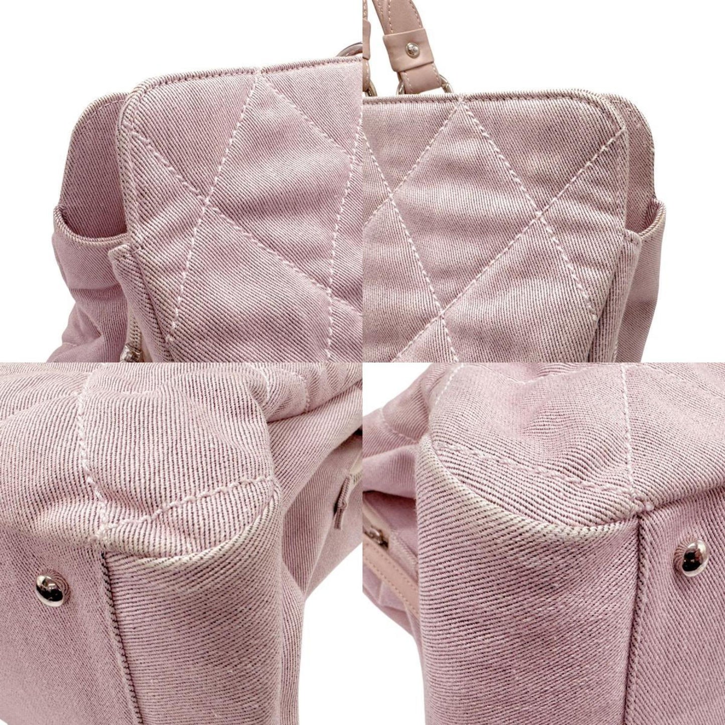 Chanel, Pink, Canvas, handbag