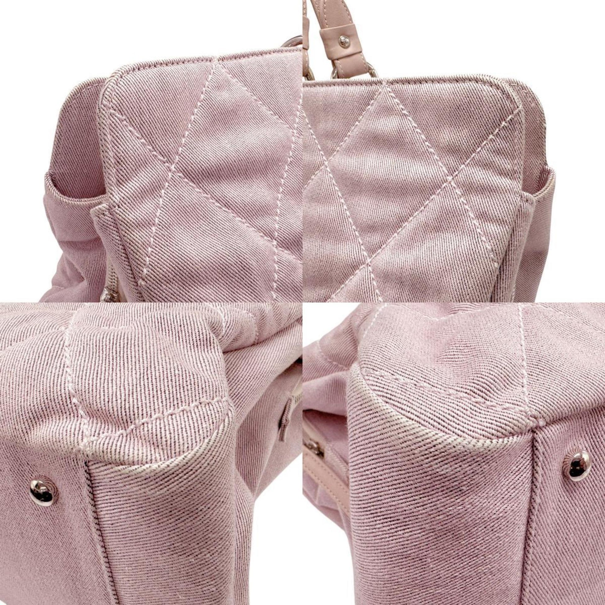 Chanel, Pink, Canvas, handbag