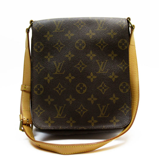Louis Vuitton Musette Salsa, Brown, Canvas, shoulder