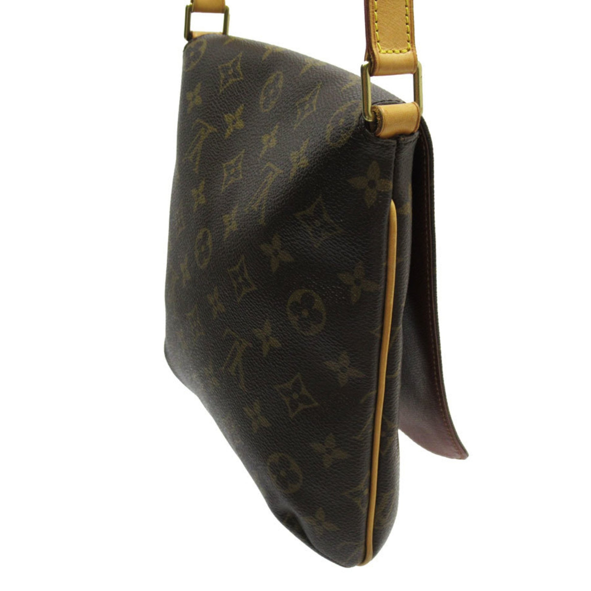 Louis Vuitton Musette Salsa, Brown, Canvas, shoulder