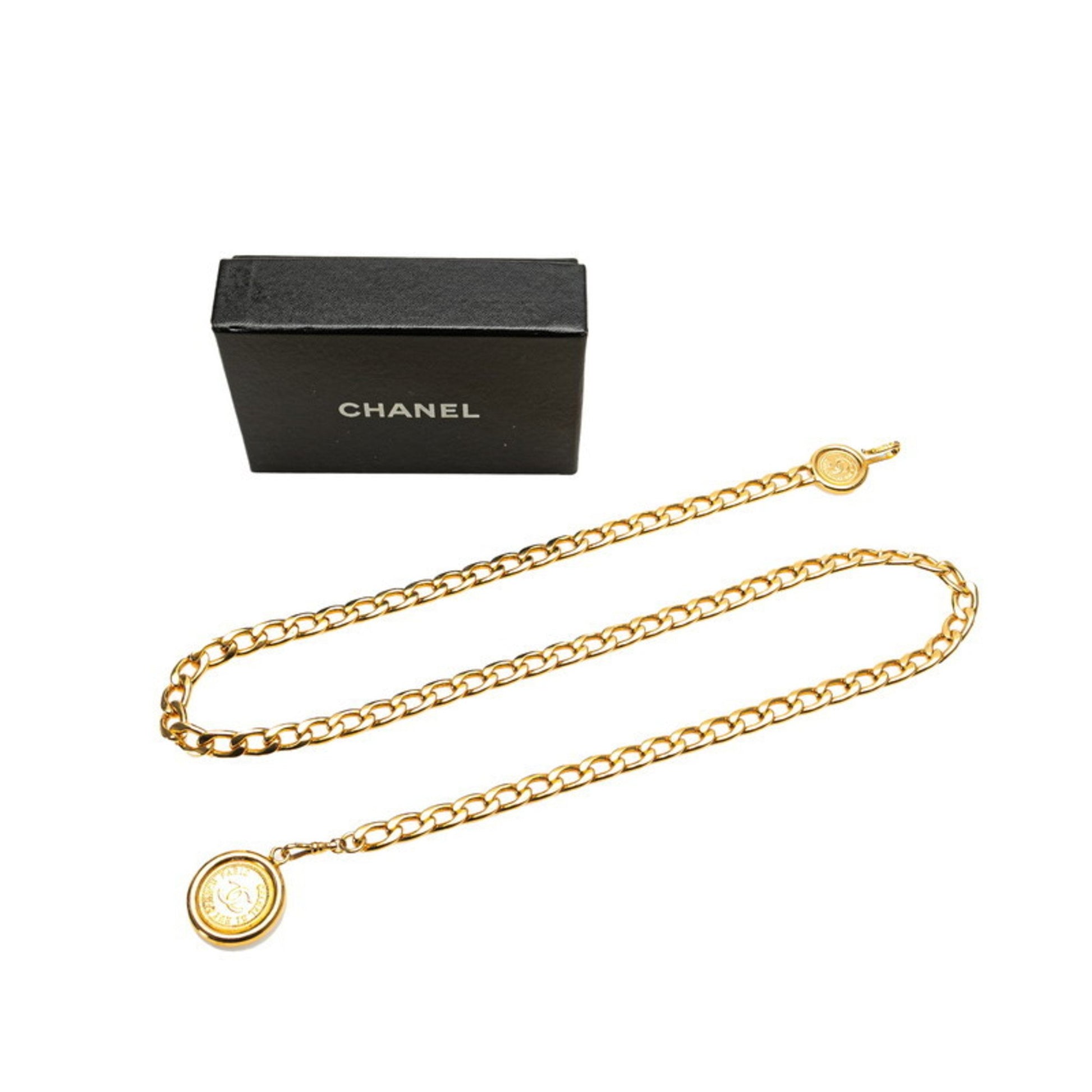 Chanel Coco Mark, Gold, Gold Plated, belt