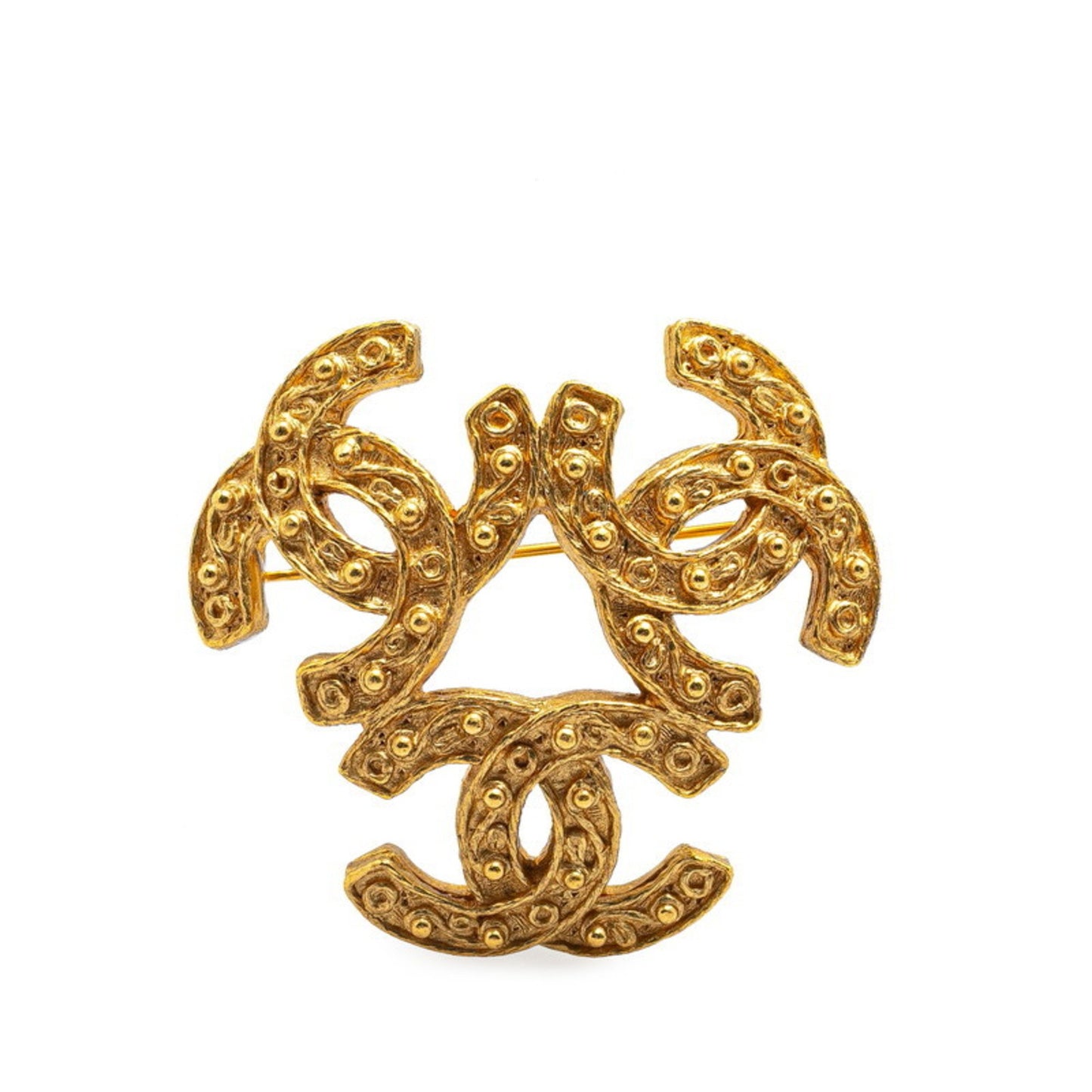 Chanel Coco Mark, Gold, Gold Plated, brooch