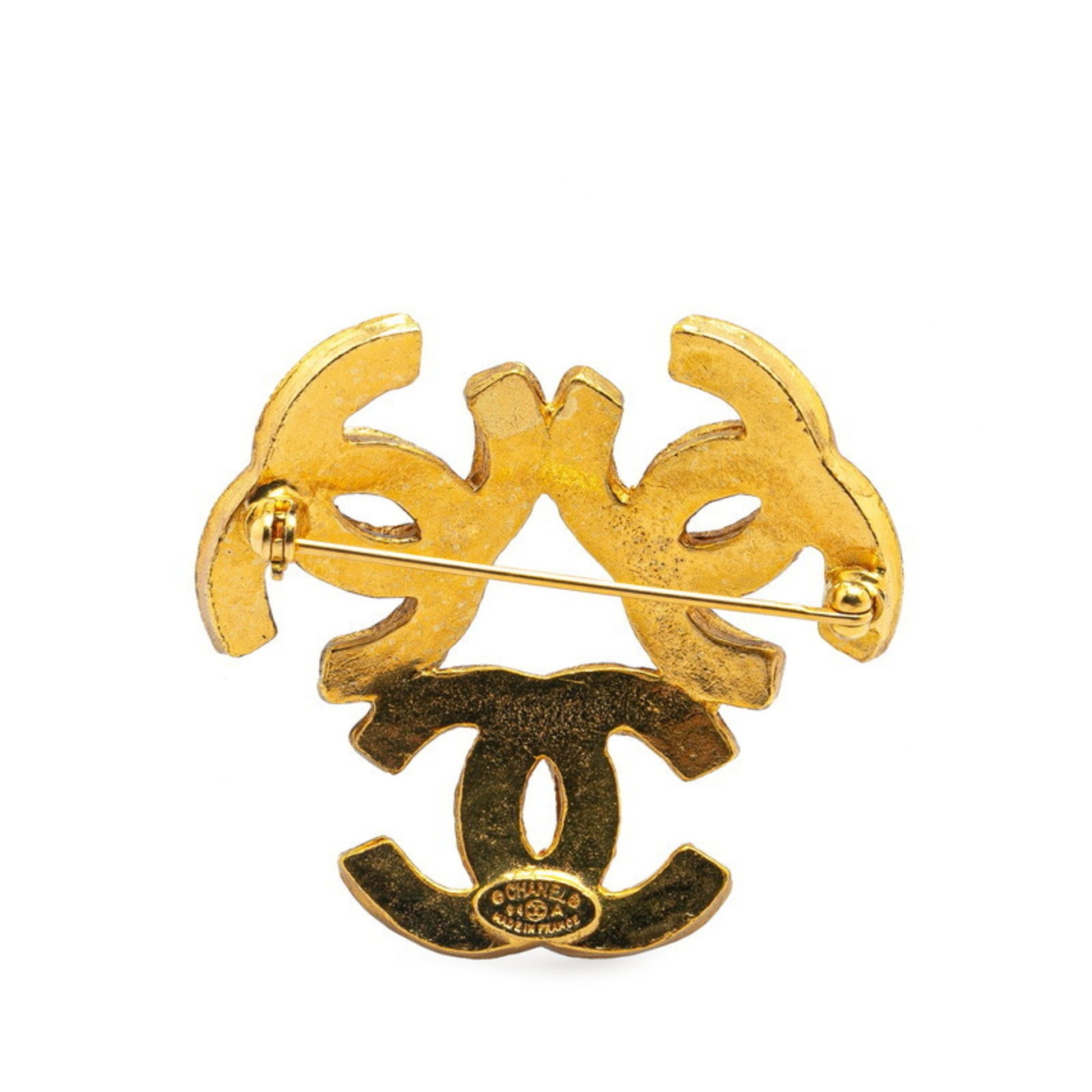 Chanel Coco Mark, Gold, Gold Plated, brooch