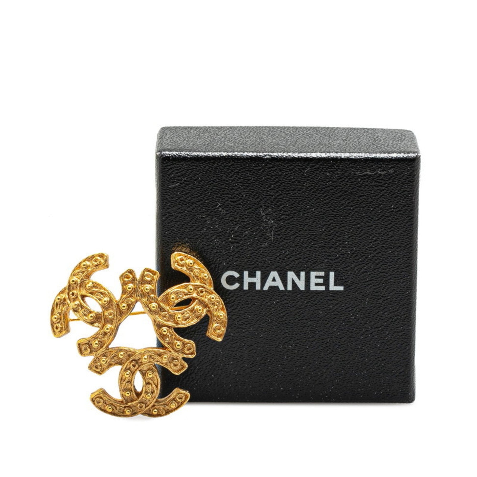 Chanel Coco Mark, Gold, Gold Plated, brooch