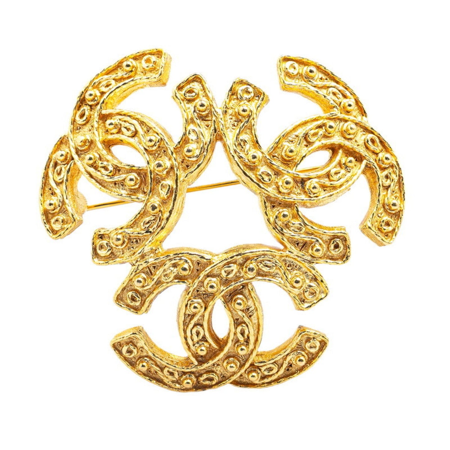 Chanel Coco Mark, Gold, Gold Plated, brooch