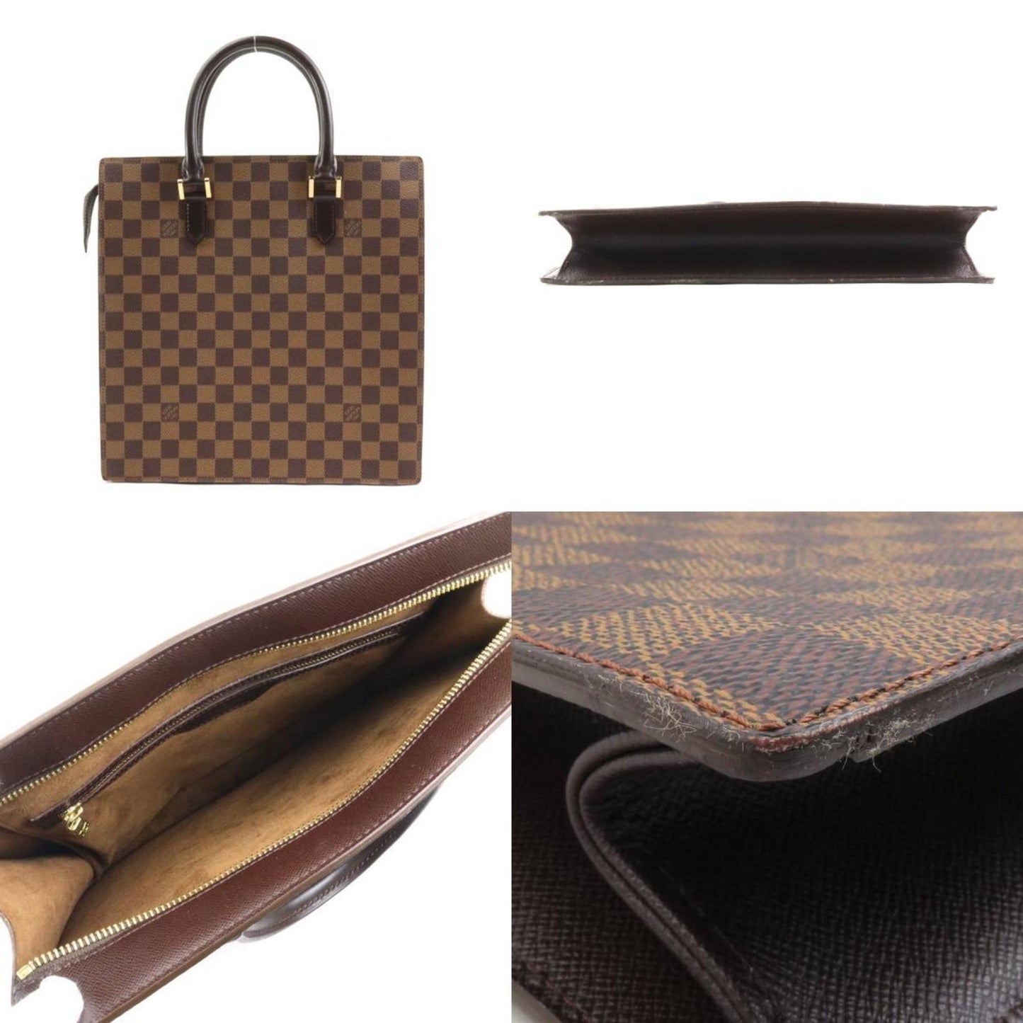 Louis Vuitton Lucile, Brown, Canvas, tote