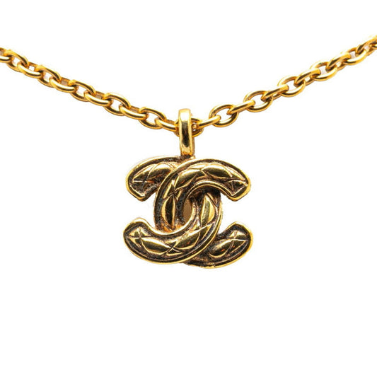 Chanel Logo CC, Gold, Gold Plated, necklace