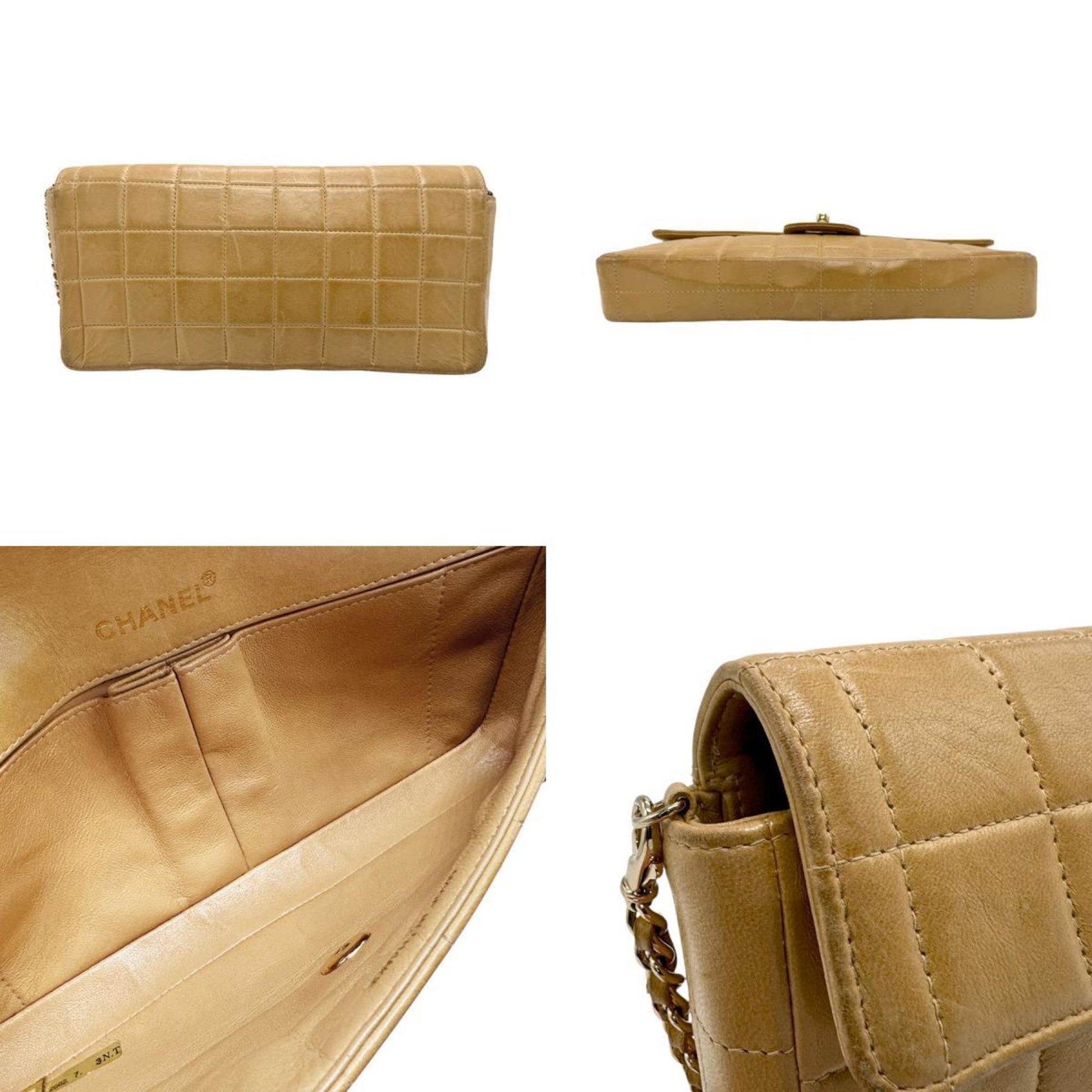 Chanel Flap bag, Camel, Leather, shoulder