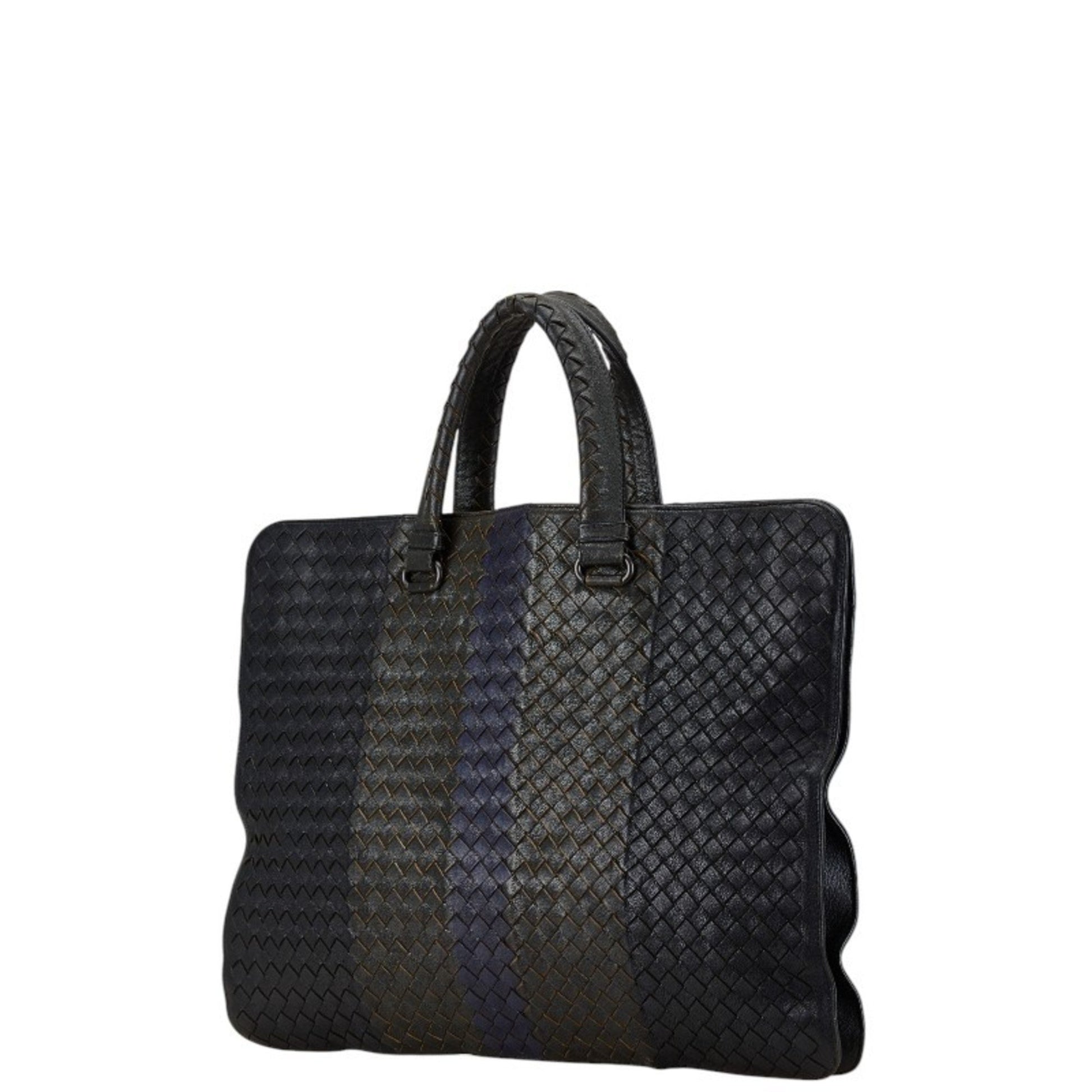 Bottega Veneta Intrecciato, Black, Leather, handbag