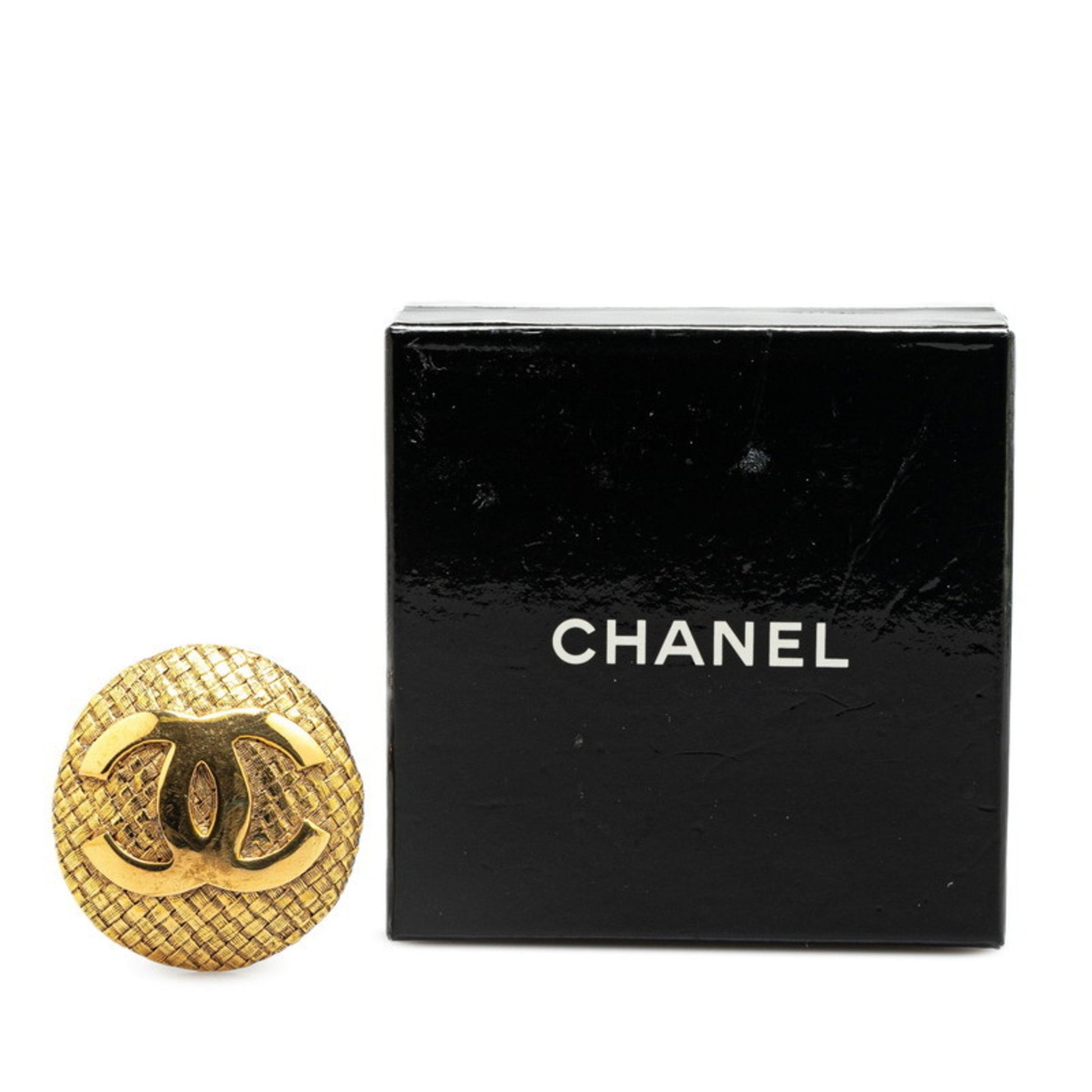 Chanel Coco Mark, Gold, Gold Plated, brooch